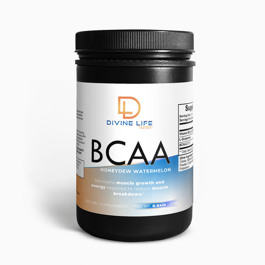 Divine Life Nutrition-BCAA Shock Powder— Elite Recovery Formula (Honeydew/Watermelon)